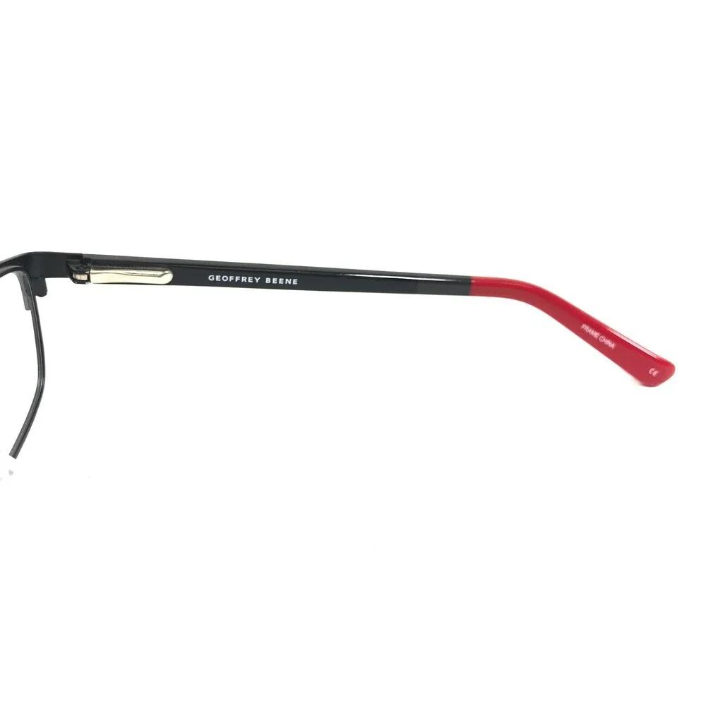 Geoffrey Beene Boys Eyeglasses Frames G900 BLK Red Black Rectangular 47-16-130